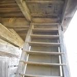 Here's a close-up of the stairs used to access the third story.